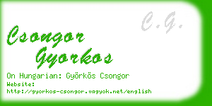 csongor gyorkos business card